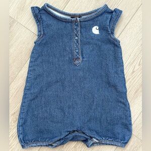 Unisex Baby Carhartt Short Overalls Cotton Mix Cowboy Cowgirl 12mon